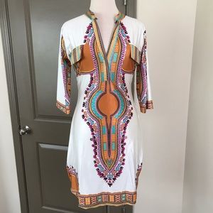 African print dress